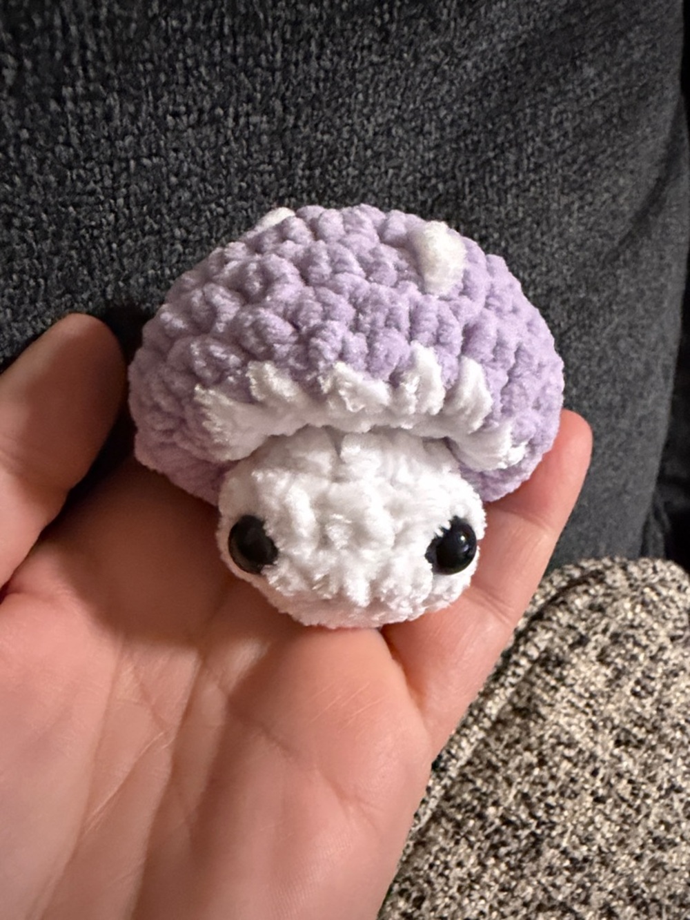 Large Blush Purple Popping Mushroom